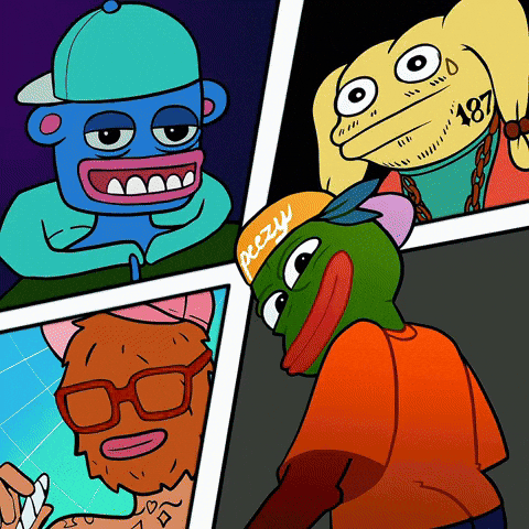 Hip Hop Frog GIF by peezyethereum