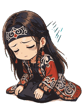 Sad Sticker Sticker by Ainu Ekashina