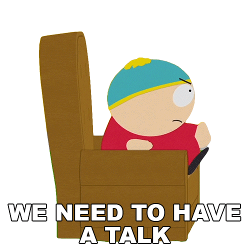 We Have To Talk Eric Cartman Sticker by South Park