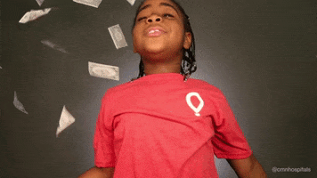 make it rain kids GIF by Children's Miracle Network Hospitals