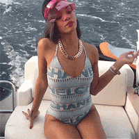 Rihanna Boat GIF