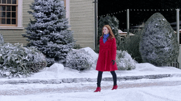 christmas snow GIF by Hallmark Movies & Mysteries