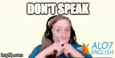 Don T Speak Total Physical Response Gif By Alo7 Com