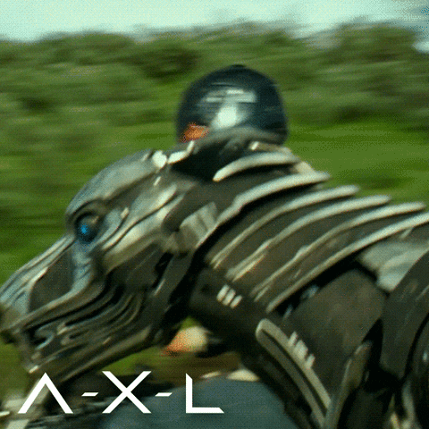 robot running GIF by AXL Movie