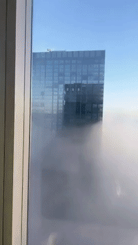 'Crazy' Fog Shrouds New Jersey High-Rise