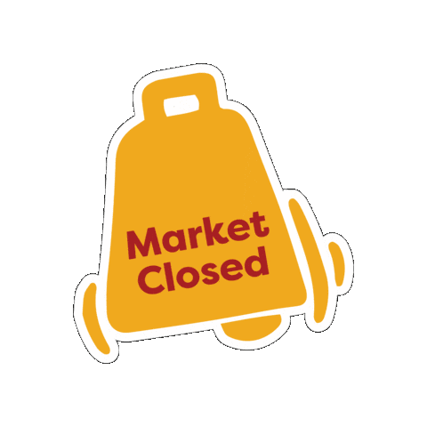 Closing Bell Sticker by MoscowFarmersMarket