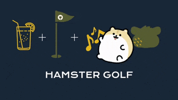 Hamster Golf GIF