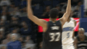 karl-anthony towns running GIF by NBA