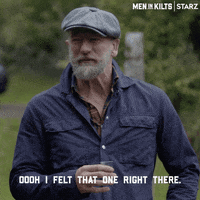 Graham Mctavish Reaction GIF by Men in Kilts: A Roadtrip with Sam and Graham