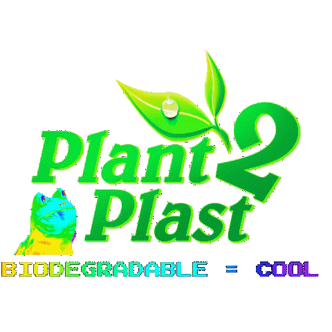 Environment Packaging Sticker by Plant2Plast A/S