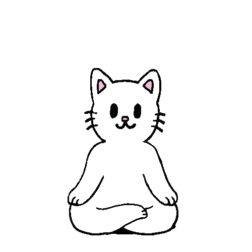 Floating White Cat GIF by lilcozynostril