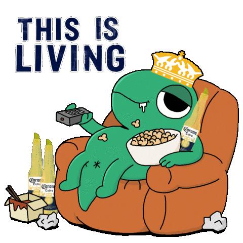 This Is Living Eating Sticker by Incrediville