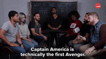 Captain America Marvel GIF by BuzzFeed