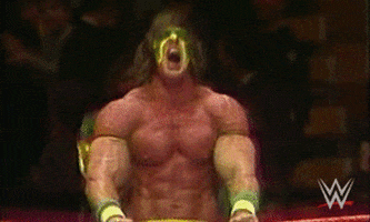 excited the ultimate warrior GIF by WWE