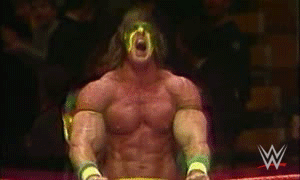Image result for the ultimate warrior gif