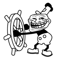 mickey mouse troll GIF