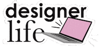 Design Working Sticker by Vanessa Galeano