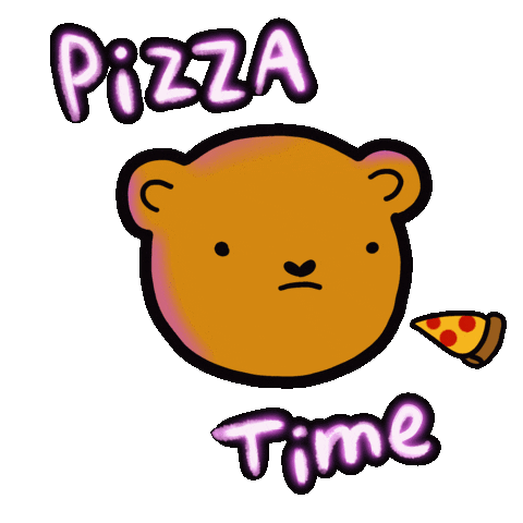 Teddy Bear Eating Sticker