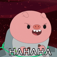 laugh pig GIF by Cartoon Hangover