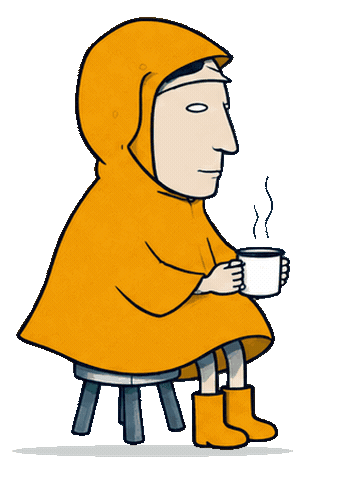 Hot Tea Rain Sticker