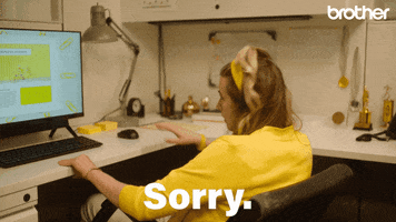 Sorry Excuse Me GIF by Brother USA