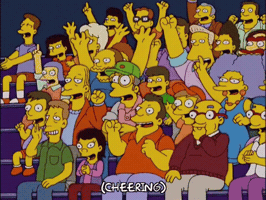 Excited Go Team GIF by The Simpsons