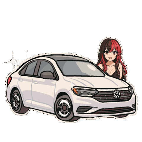 Volkswagen Jetta Chibi Sticker
