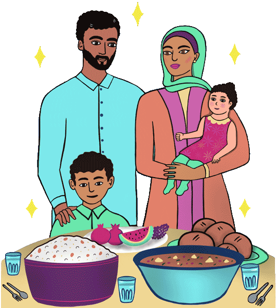 Dinner Ramadan Sticker by Ghazaraza