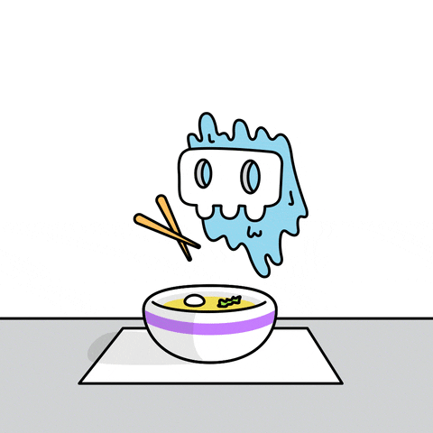 ghostboylives nft delicious noodles ramen GIF
