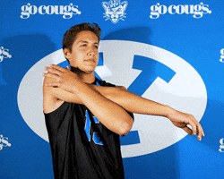 Sport Stretching GIF by BYU Cougars