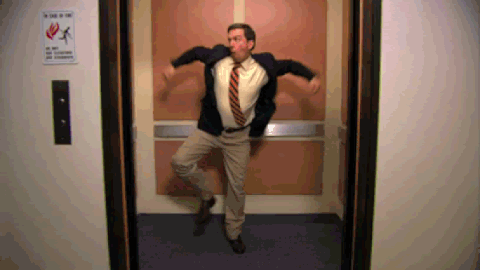 Andy Dancing in Elevator