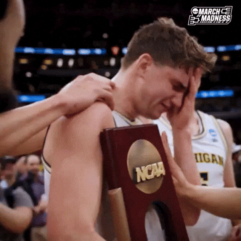 College Basketball Crying GIF by NCAA March Madness