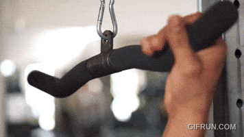 Reverse Grip Tricep Pushdowns GIF