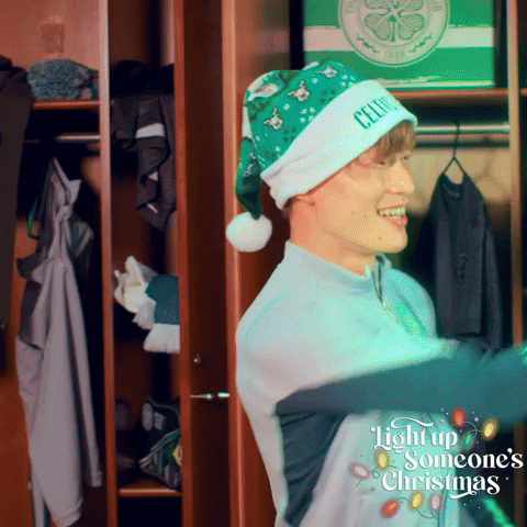 Christmas Girls GIF by Celtic Football Club