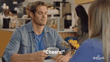 Cheers GIF by Hallmark Channel