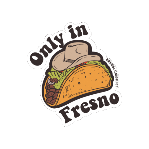 Fresno Sticker by La Elegante Taqueria