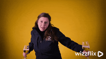 Wizzflix_ beer yellow wine drinks GIF