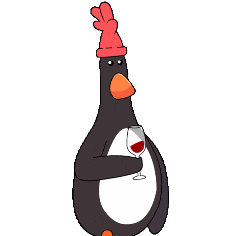 Red Wine Sticker by Feathers
