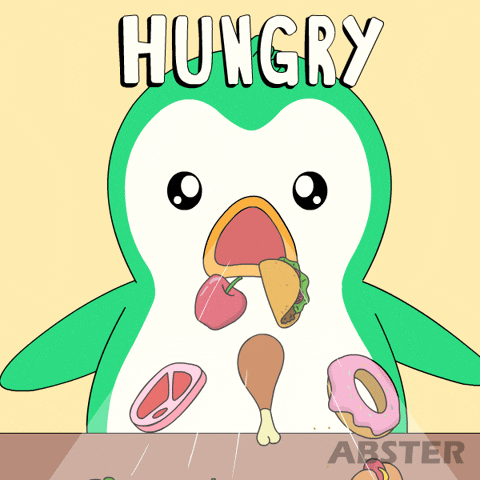 Hungry Penguin GIF by Abster