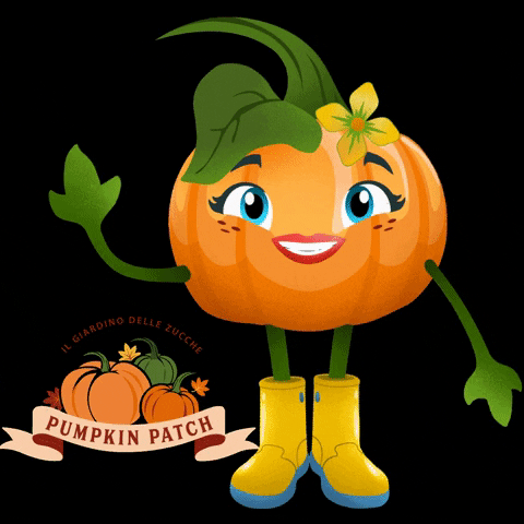 Pumpkin Patch Hello GIF by Il giardino delle zucche pp