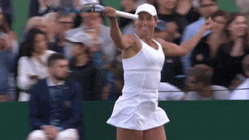Tennis Player Reaction GIF by Wimbledon