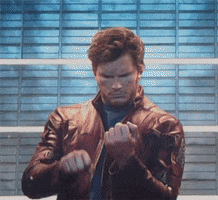 chris pratt middle finger GIF