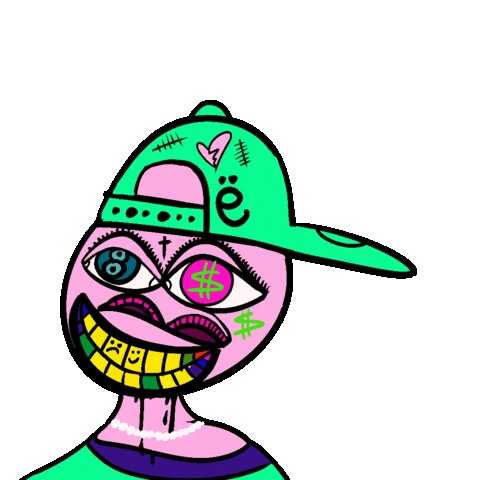 Love Money Graffiti Character Sticker