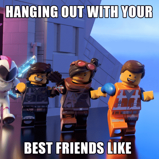 Celebrate Best Friends GIF by LEGO