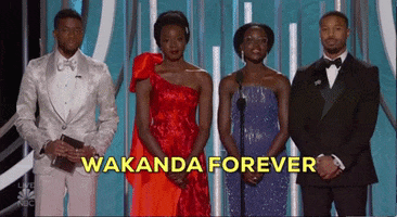 Golden Globes Wakanda Forever GIF by Variety