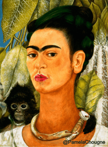 Frida Kahlo Pamela Chougne GIF