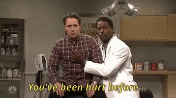sterling k brown youve been hurt before GIF by Saturday Night Live