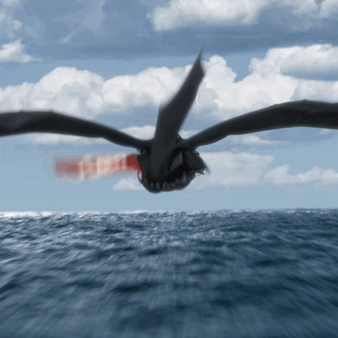 ocean flying GIF by How To Train Your Dragon