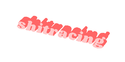 Shitracing Sticker