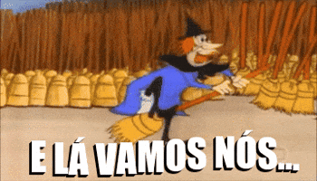 Pica Pau Vassoura GIF